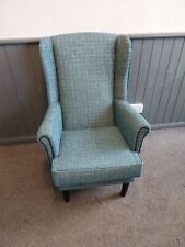 Wingback armchair teal for sale  SCUNTHORPE
