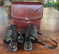 Vtg Sears 10x50mm Extra Wide Angle Amber Coat Binoculars Model #2531-Japan+Case, used for sale  Shipping to South Africa