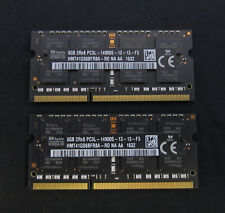*LOT OF 2* 8GB 2RX8 PC3L-14900S SODIMM MEMORY CL13 HYNIX HMT41GS6BFR8A-RD, used for sale  Shipping to South Africa
