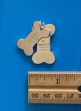 Used, GUCCI~Bone~Dog~Tag~Silver~Pair for sale  Collinsville