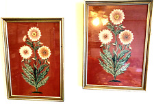 Pair needlepoint embroidered for sale  Dover