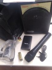 Hisonic HS-122B Rechargeable Portable Wireless PA Amplifier System  WORKING for sale  Shipping to South Africa
