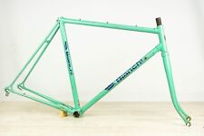 BIANCHI VINTAGE FRAME 53 56 STEEL ROAD BIKE CAMPAGNOLO 700c 80S SPORT CELESTE 70 for sale  Shipping to South Africa