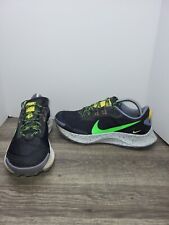 Tênis de corrida Nike masculino Pegasus Trail 3 DA8697-004 preto verde tamanho 10, usado comprar usado  Enviando para Brazil