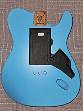 Warmoth Hybrid Telecaster Mahogany Body Satin Turquoise Hipshot Rte w/ Pickguard for sale  Shipping to South Africa