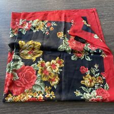 Square floral scarf for sale  ROTHERHAM