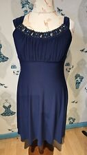 navy beaded dress for sale  DERBY