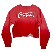 Usado, Moletom de manga comprida cropped logotipo Coca-Cola vermelho ombre tamanho M comprar usado  Enviando para Brazil