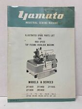 YAMATO ILLUSTRATED SPARE PARTS LIST FOR HIGH SPEED TOP FEEDING OVERLOCK MACHINE, used for sale  Shipping to Canada