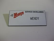 Used, WENDY'S Restaurant Uniform employee Name badges Tag ** WENDY!! for sale  Shipping to South Africa