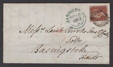 GRANDE GRÃ-BRETANHA 1857 1d Victoria em carta parcialmente dobrada (abr 648) comprar usado  Enviando para Brazil