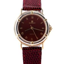 Relógio suíço de couro cor vermelho escuro aço inoxidável montagem traseira no Egito comprar usado  Enviando para Brazil