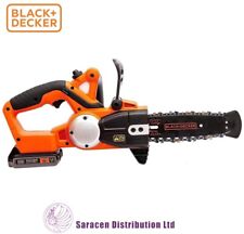 BLACK & DECKER 18v CORDLESS CHAIN SAW 20cm, 1 x 2.0Ah BATTERY- GKC1820L20Q-GB for sale  Shipping to South Africa