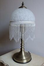 Tassel White Mottled Glass Shade SERVLITE UK Retro Touch Table Lamp for sale  Shipping to South Africa