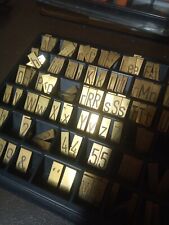 Gravograph brass letters for sale  WESTON-SUPER-MARE