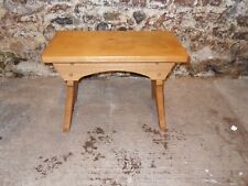 Vintage Small Solid Pine Wooden Table / Stool for sale  Shipping to South Africa