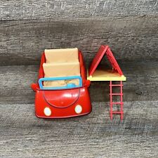Antigo brinquedo de carro vermelho Peppa Pig Jazwares 2003 sons falantes funciona e barraca e escada comprar usado  Enviando para Brazil