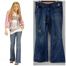 ASO Hannah Montana Miley Cyrus Low Rise Bootcut Jeans 31 Jewel Patchwork for sale  Shipping to South Africa