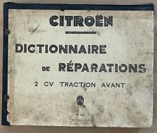 Citroën 1953 dictionnaire d'occasion  France