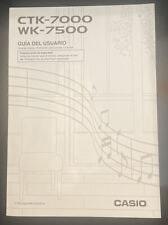 Casio CTK-7000 WK-7500 Keyboard Owner's Manual - ***SPANISH VERSION*** for sale  Shipping to South Africa