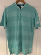 Used, ADIDAS GOLF COLLARLESS GOLF SHIRT GREEN SIZE SMALL FITS LIKE MEDIUM for sale  Shipping to South Africa