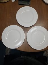 3 VILLEROY & BOCH WHITE ROYAL DINNER PLATES 10.75” Smooth Guc (Bin 98 ), used for sale  Shipping to South Africa