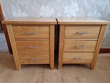 Oak drawer bedside for sale  NEW MALDEN