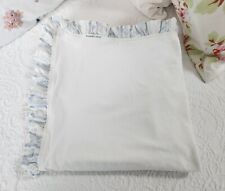 Cobertor de bebê de alta costura com babados branco e azul SHABBY CHIC RACHEL ASHWELL comprar usado  Enviando para Brazil