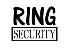 Ring security vinyl for sale  Fenton
