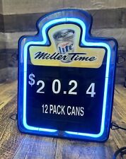 Miller Lite Beer GHN Neon Light Preço Placa Flip Janela Bar Clube Prateleira Decoração comprar usado  Enviando para Brazil