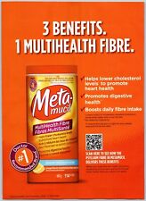 2013 Metamucil Multi Health Fibre Helps Lower Cholesterol Levels Print Ad for sale  Shipping to South Africa