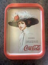 Coke Coca Cola 1971 Serving Tray 1909 Girl Hamilton King USA Vintage, used for sale  Shipping to South Africa