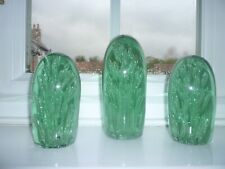 Garniture green glass for sale  NOTTINGHAM