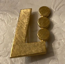 Used, Menashe Kadishman 1982 Golda Meir Gold Brooch Pendant Award Pin Israel Vtg 1.25” for sale  Shipping to South Africa