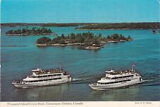Cartão postal Thousand Island Cruise Boats Gananoque Ontário Canadá 1974 usado muito bom estado usado comprar usado  Enviando para Brazil