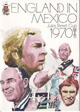 Folheto turnê Inglaterra no México Copa do Mundo 1970 para Colômbia e Equador comprar usado  Enviando para Brazil