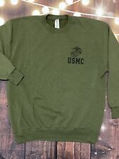 REPEL TECH Hombre XL Sudadera USMC Militar Verde Manga Larga Gráfica Frente segunda mano  Embacar hacia Argentina