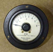 Medidor de bases de datos Western Electric tipo D-167092 para tubo de audio segunda mano  Embacar hacia Argentina
