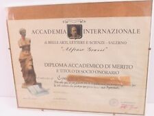 Vecchio diploma accademico usato  Salerno