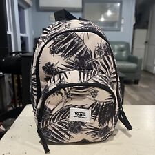 Mini Mochila Vans Preto-Branco Palmas Bolsa Flores Tropicais ~NOVA comprar usado  Enviando para Brazil