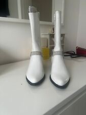 White cowboy boots for sale  LEICESTER