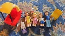 Vintage Little Tikes Dollhouse Family & Red Car Mom Dad Boy Girl People Dog  for sale  Shipping to South Africa