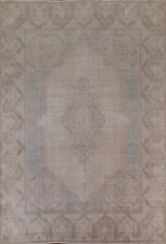 Muted Evenly Low Pile Kirman 9x12 ft. Area Rug Vintage Hand-knotted, used for sale  Shipping to South Africa