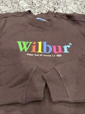 Authentic Wilbur Soot 96' Version 1.2  Brown Puff Print Cotton Crewneck NEW Med, used for sale  Shipping to South Africa