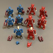 10 Mega Construx Halo AZUL Y ROJO Brutes Warrior Figuras BLOQUES UNSC Gungoose LOTE segunda mano  Embacar hacia Argentina