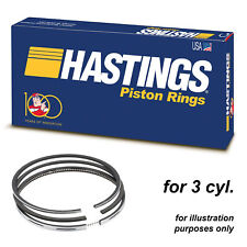 Hastings 2N4057 piston rings x3 for Peugeot 208 Citroen C3 1.0 VTi ZMZ EB0 71.00 for sale  Shipping to South Africa