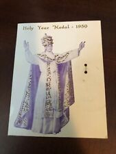 Cartão medalha ano santo papa 1950 apoio comprar usado  Enviando para Brazil