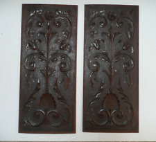 Pair of Carved Mahogany Antique Buffet Door Boards Excellent Condition for sale  Shipping to South Africa