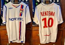 Usado, 2008-09 Olympic Lyon Home S/S #10 Karim Benzema Ligue 1 Camisa Rara segunda mano  Embacar hacia Argentina
