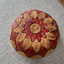Moroccan leather pouffe for sale  WALTHAM ABBEY